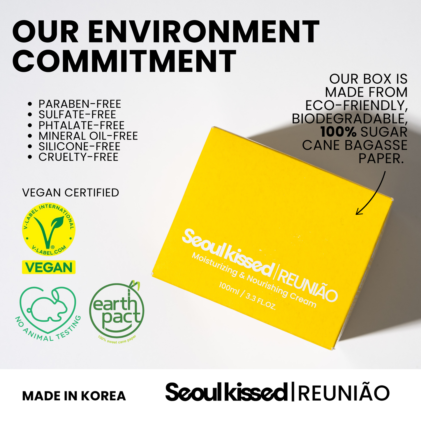 Seoulkissed REUNIÃO Brazilian Body Cream with Amazon Superfruits Acai, Guarana, Cupuacu, Body Nourishing Moisturizer, 3.3 fl.oz