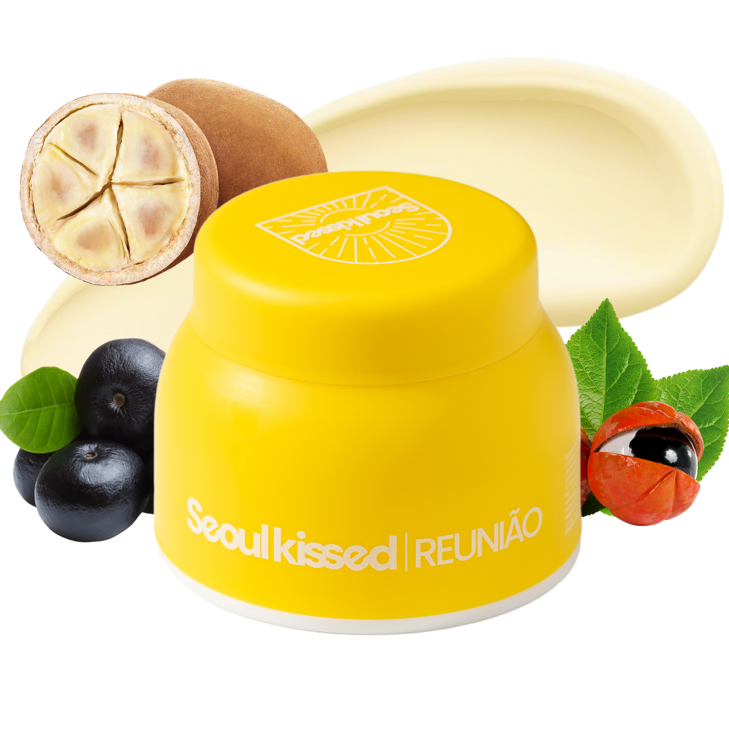 Seoulkissed REUNIÃO Brazilian Body Cream with Amazon Superfruits Acai, Guarana, Cupuacu, Body Nourishing Moisturizer, 3.3 fl.oz